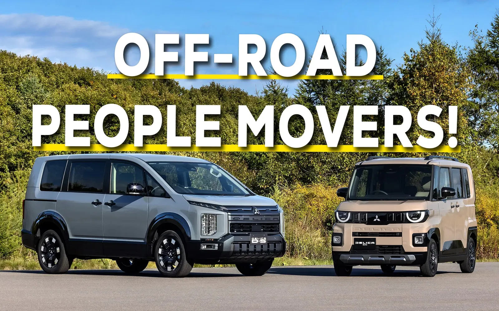 This Updated Mitsubishi AWD Van and Its Mini Sibling Have Just Been Revealed at the 2025 Japan Mobility Show