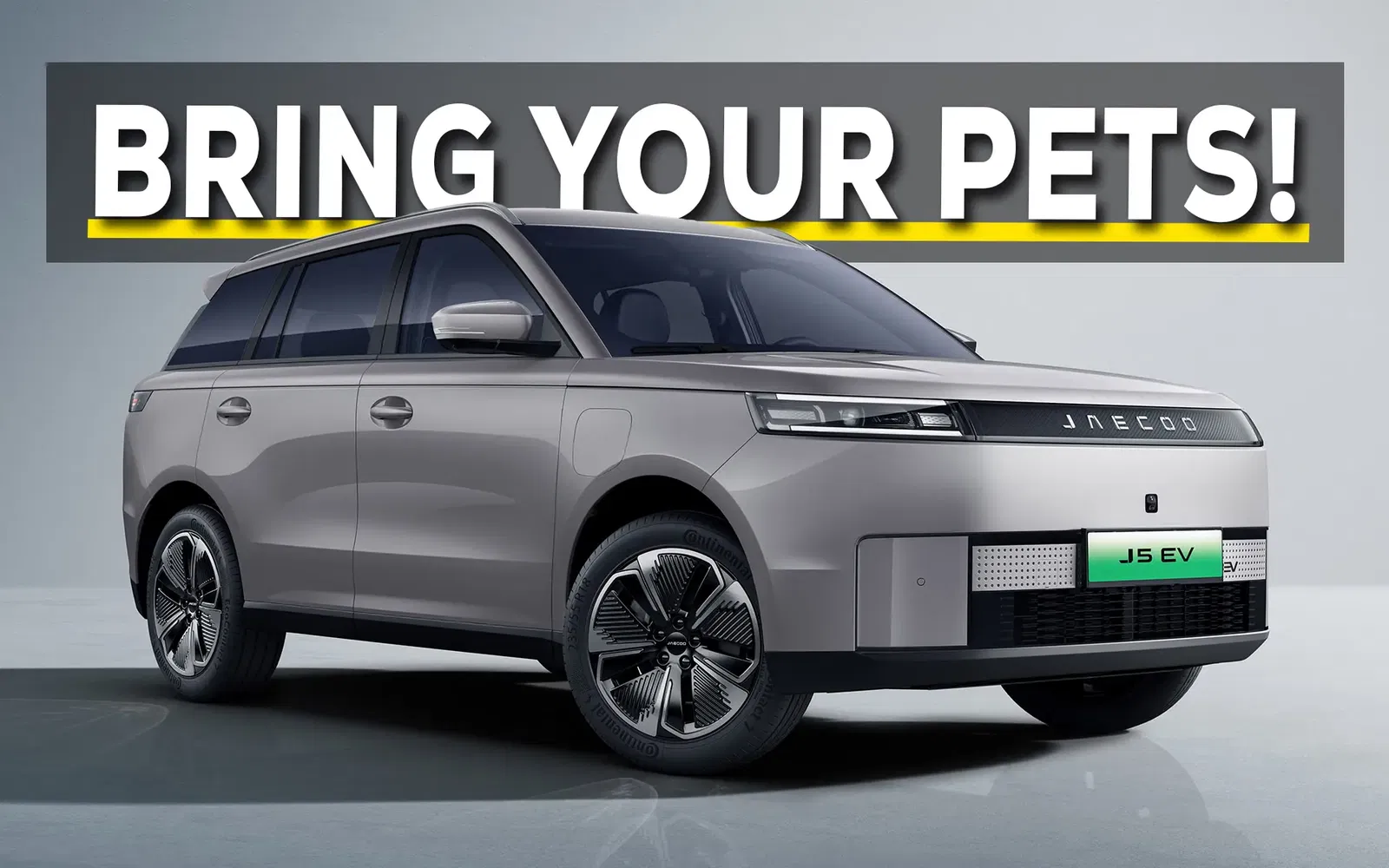 Jaecoo J5 EV: New Electric SUV 'Just as Comfortable for Dogs as Humans'